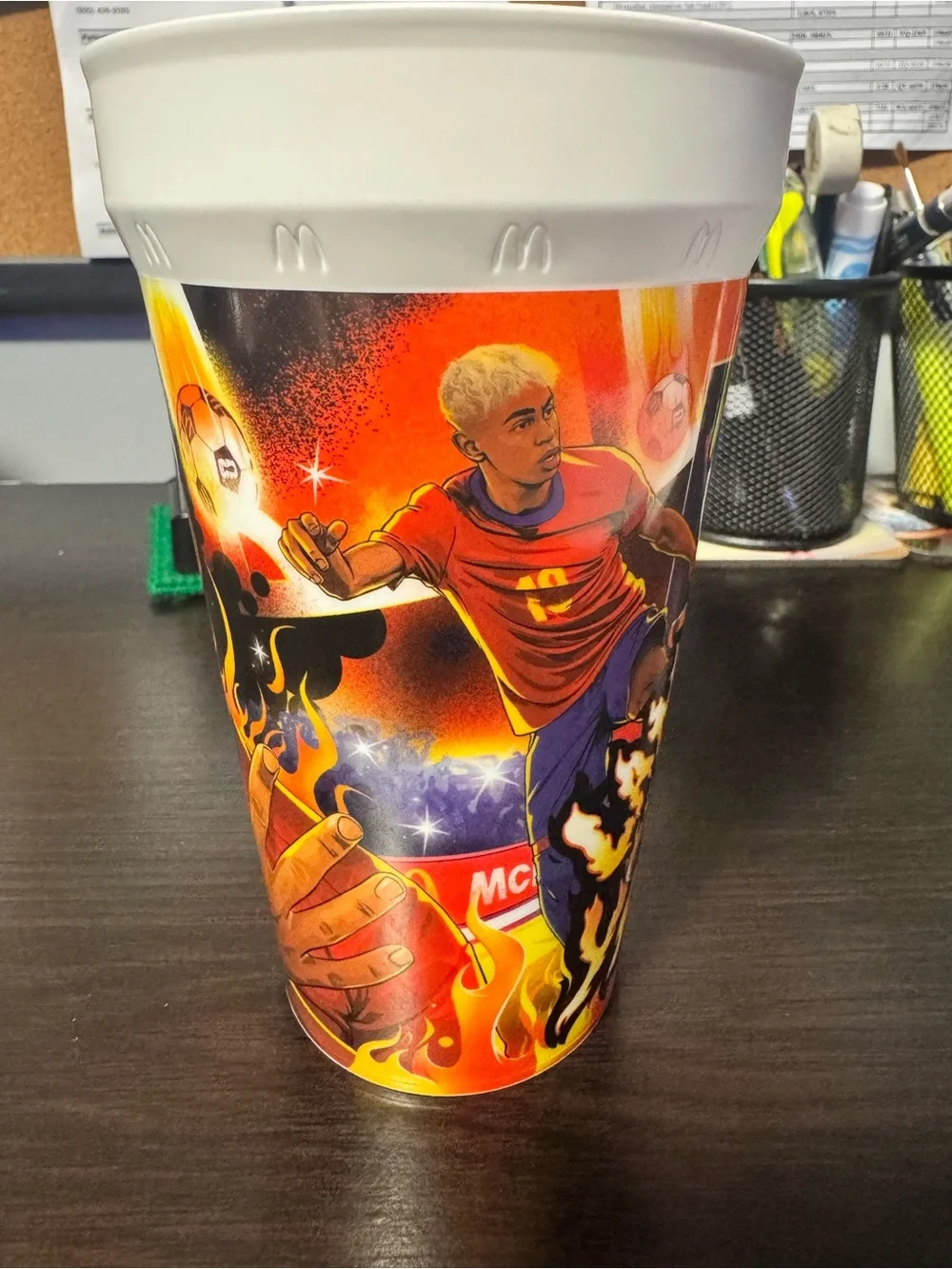 McDonald's FIFA World Cup Lamine Yamal Vibrant Multi-Color Art Cup